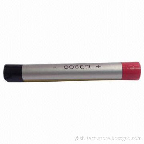 Soft Pack Lithium Polymer Battery for Electrical Cigarettes, ICS80600 with 3.7V, 270mAh
